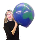 large 16 inch earth balloon