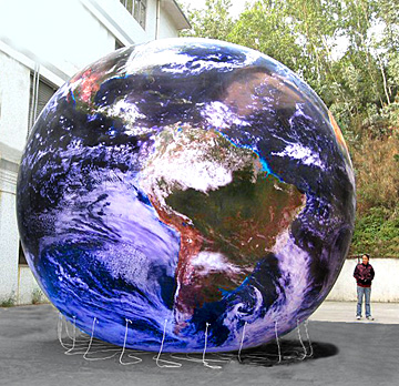 15 ft gigantic earth globe