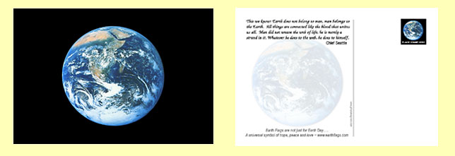 earth postcards