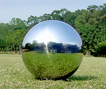 mirror gazing ball