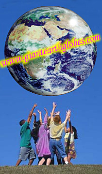 giant earth balloon globe