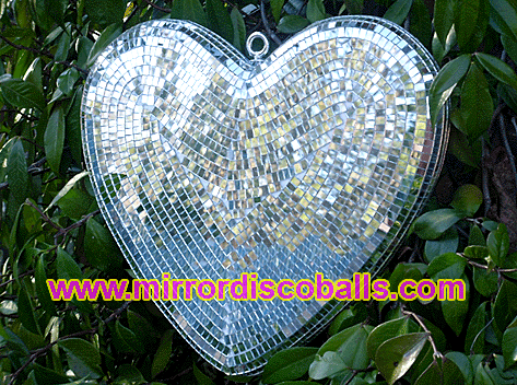 Heart Shaped Disco Mirror Ball