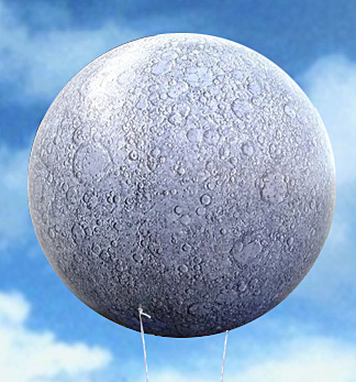 giant inflatable moon balloon