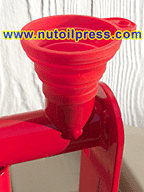 nut oil press funnel