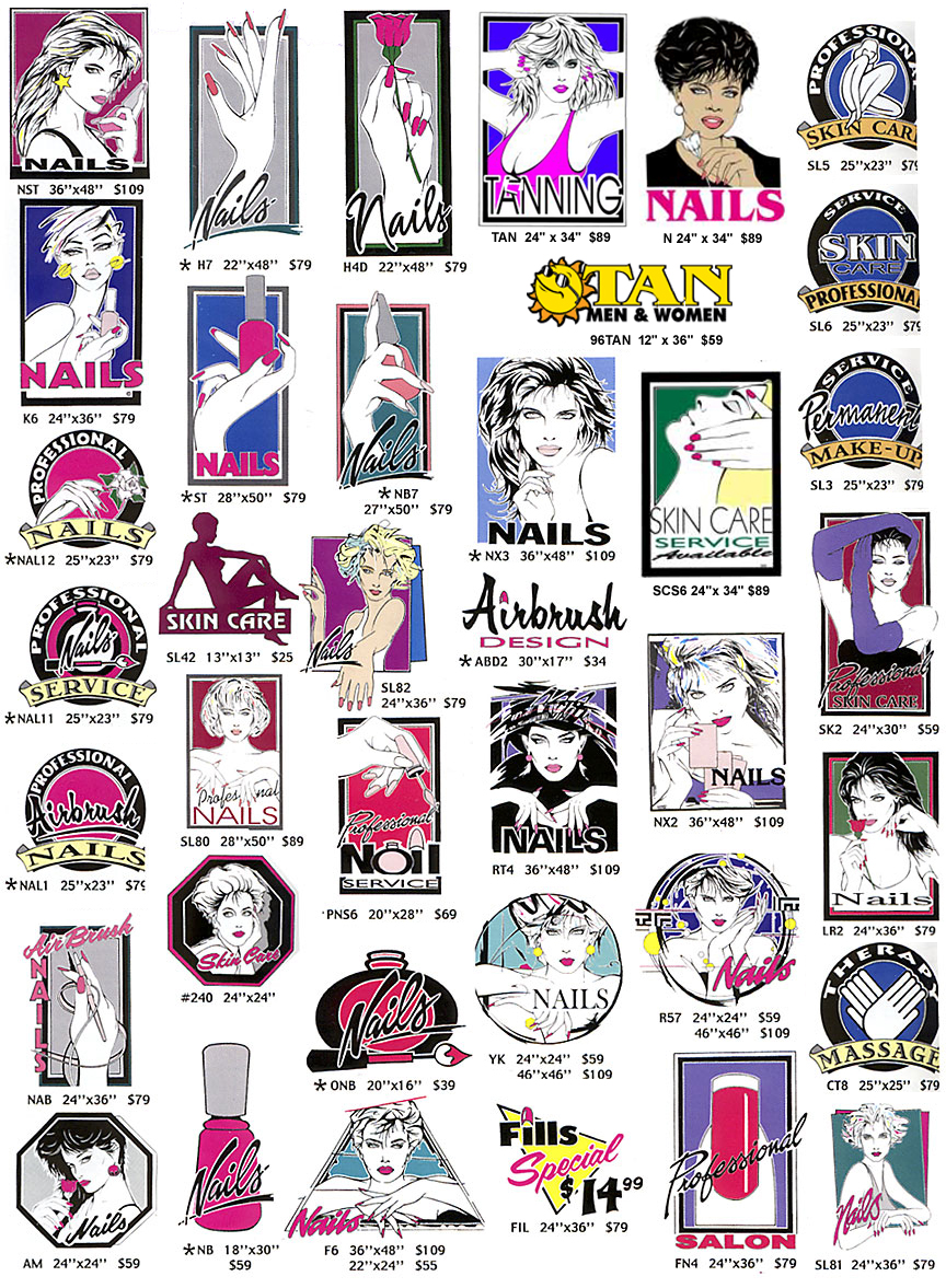 Nail Salon Signs