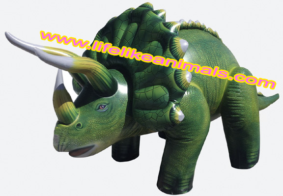 giant inflatable dinosaur triceratops