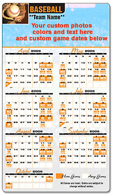 Custom San Diego Padres Baseball Schedule Magnets
