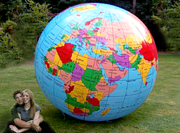 gigantic earth altas globe world balloon 7 ft