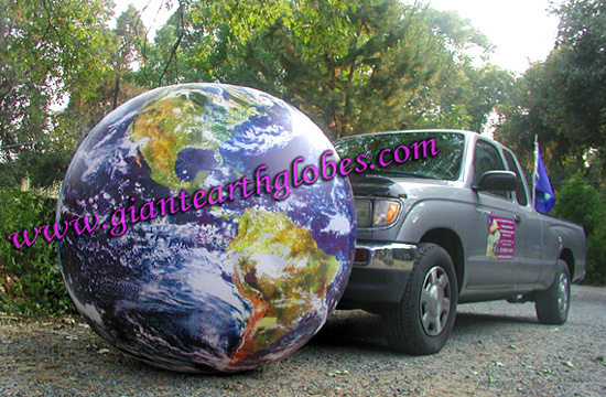 giant globe beach ball