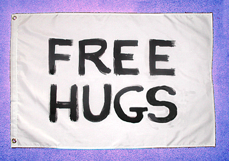 free hugs flag 2x3 ft