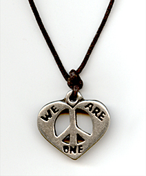 we are one peace necklace