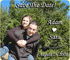 4x6 Custom Shore Save the Date Magnets 20 Mil Square Corners