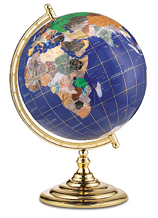 world jewel lapis globe
